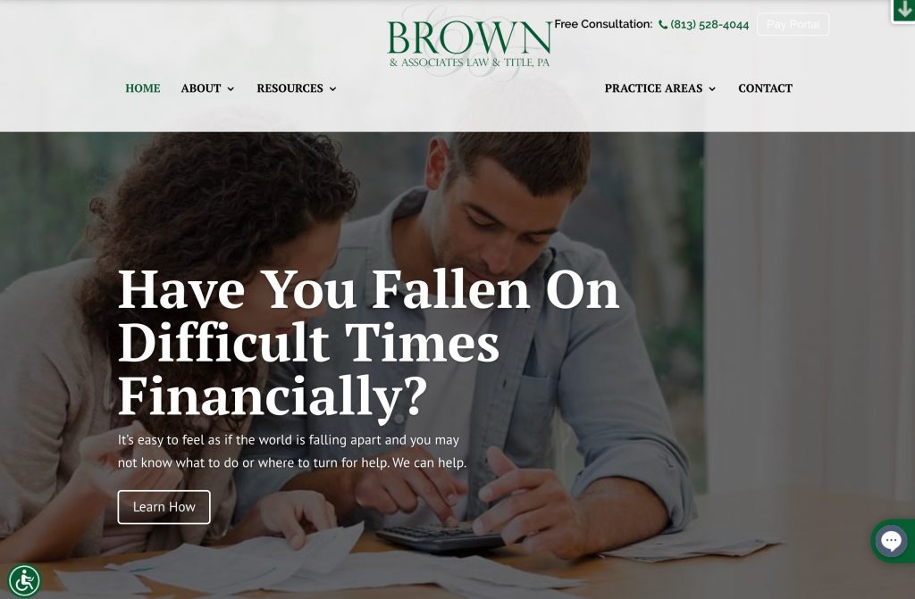 Brown Law Screenshot