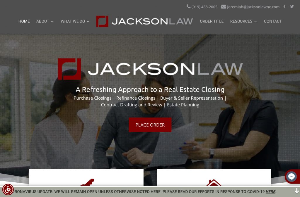 Jackson Law Firm Screenshot