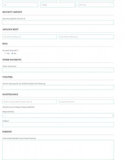 Advanced Website Form Screenshot 2