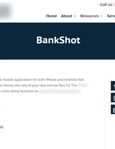 BankShot Marketing Page Screenshot Option 2