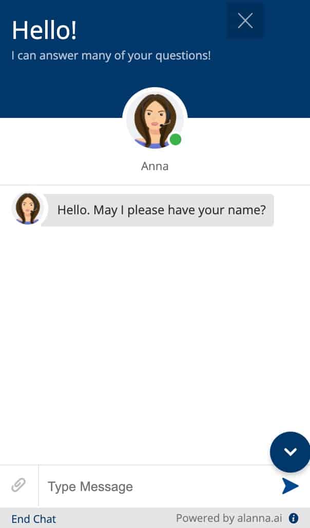 Anna Chatbot Widget