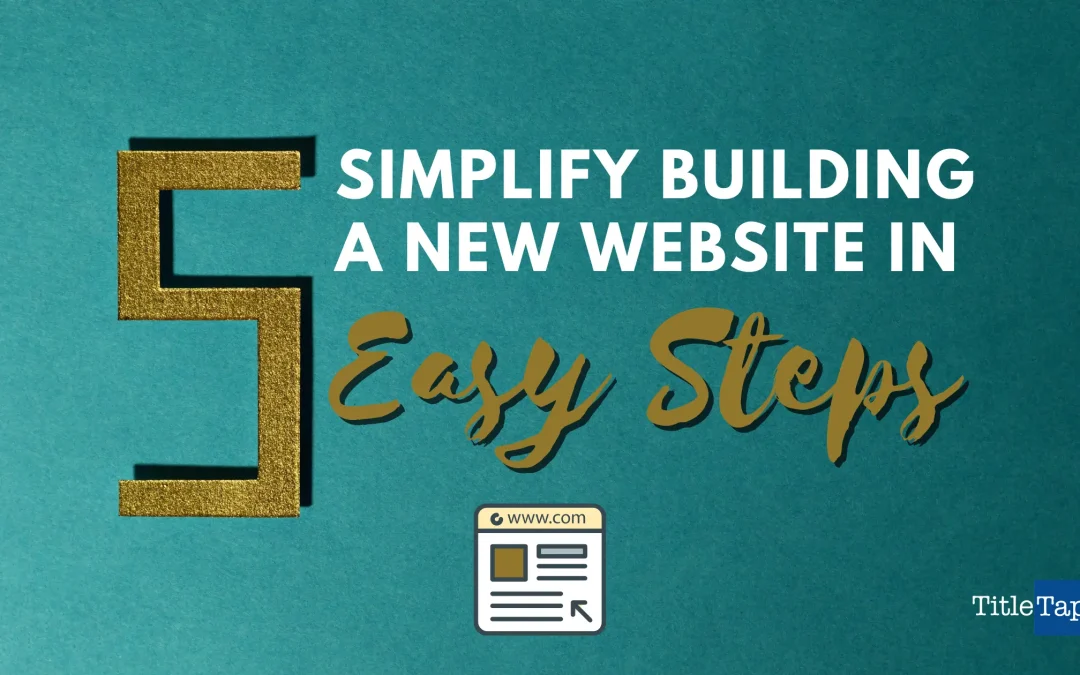How to simplify the website process in 5 easy steps