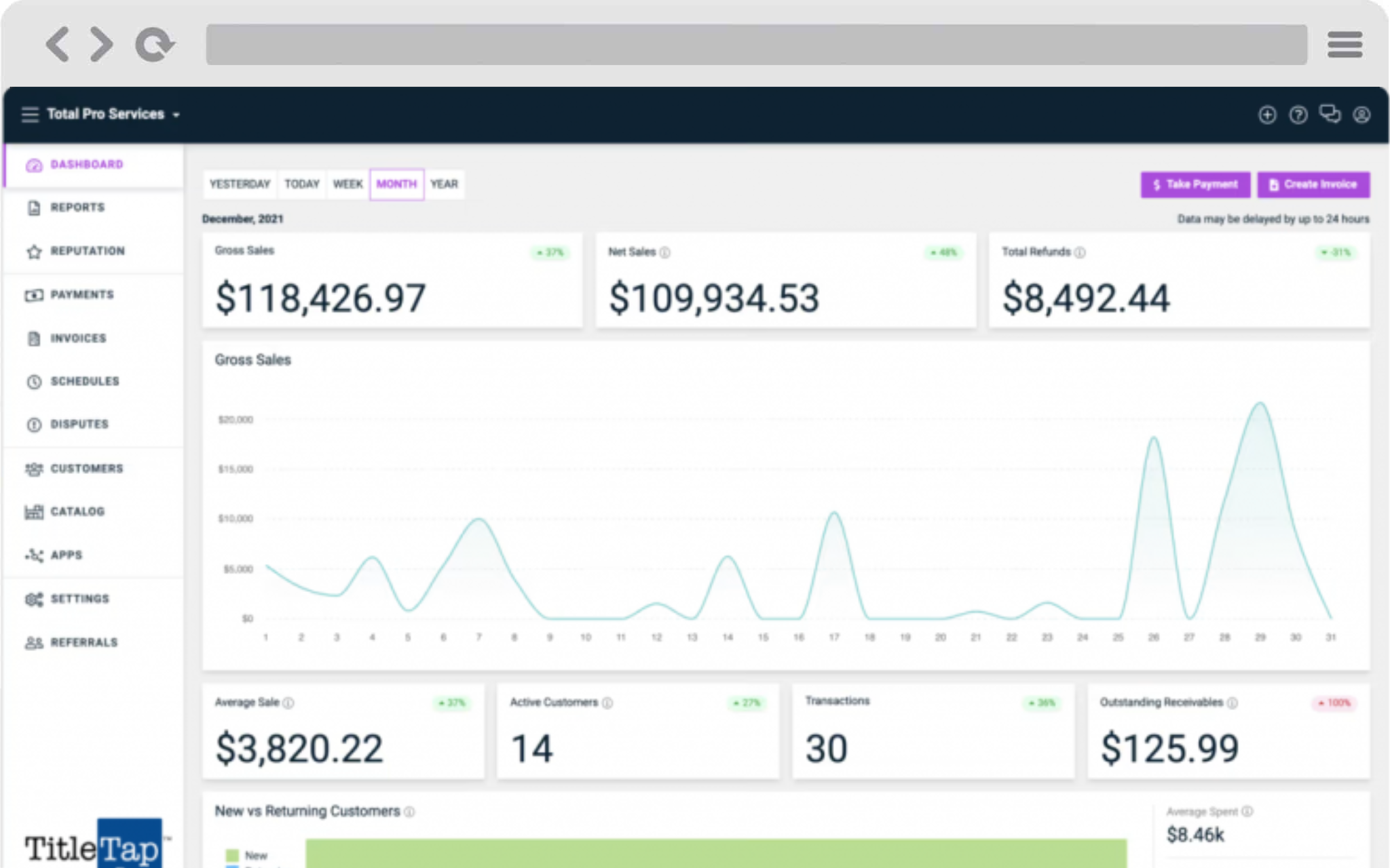 TitleTap Pay Dashboard