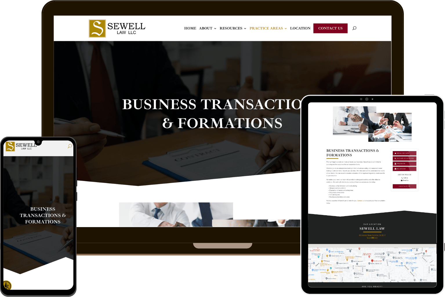 Business Law Firm Web Design